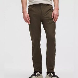 Men's Olive Brown ABC Classic-Fit 5 Pocket Pant 32L